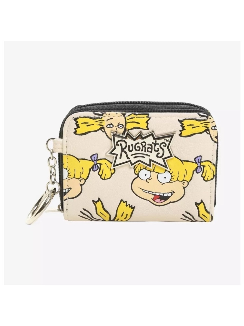 Nickelodeon Rugrats Angelica & Cynthia Zipper Wallet ID Flap Cards Key Chain